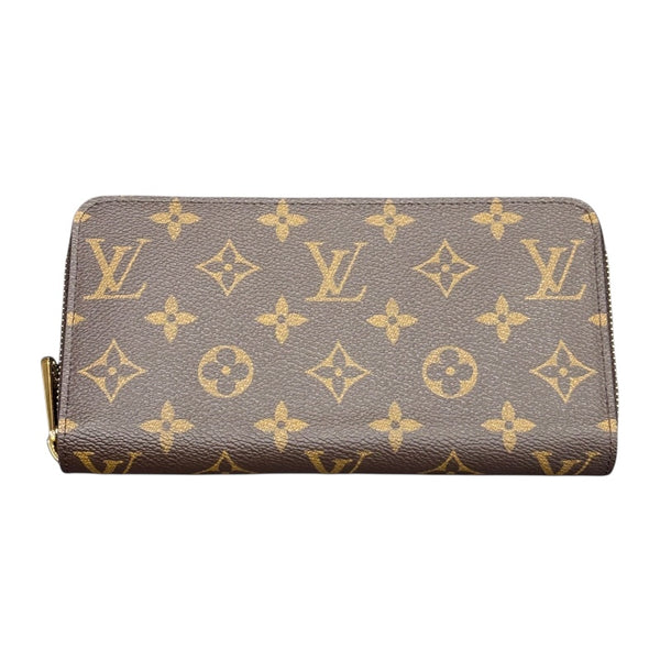 ルイ・ヴィトン LOUIS VUITTON ジッピーウォレット M41895 ブラウン×フューシャ モノグラム・キャンバス レディース 長財布
