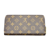ルイ・ヴィトン LOUIS VUITTON ジッピーウォレット M41895 ブラウン×フューシャ モノグラム・キャンバス レディース 長財布