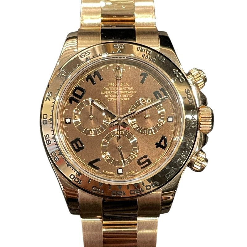 ロレックス ROLEX デイトナ　チョコ 116505 チョコ K18PG メンズ 腕時計