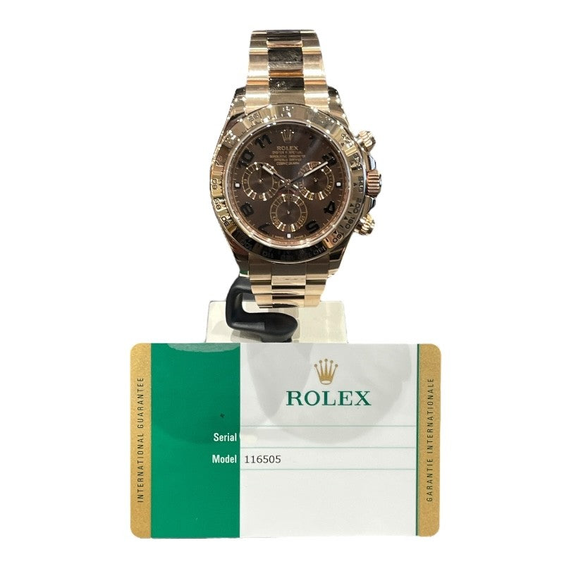 ロレックス ROLEX デイトナ　チョコ 116505 チョコ K18PG メンズ 腕時計