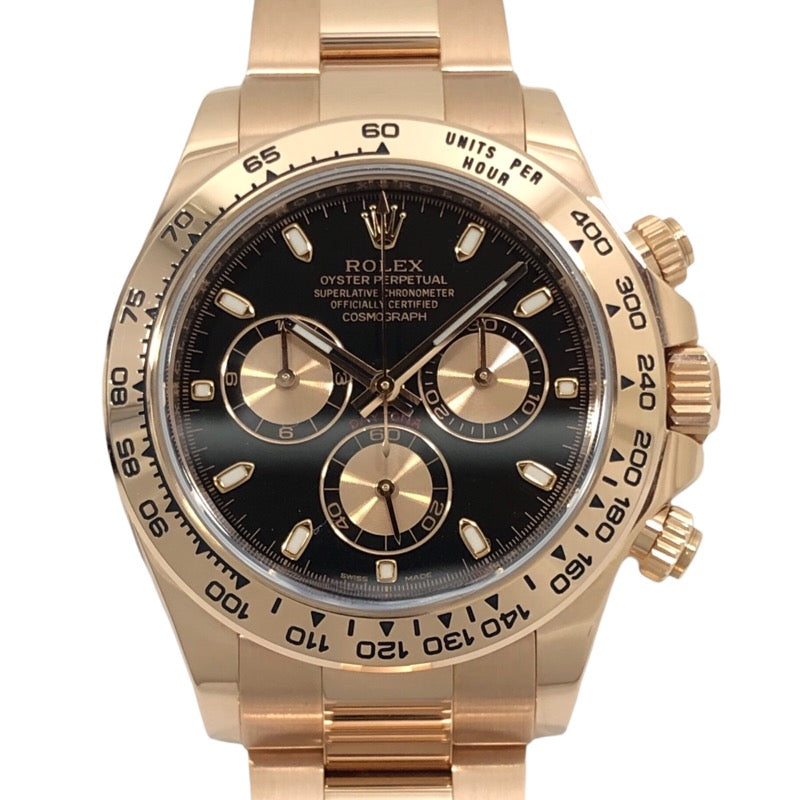 ロレックス ROLEX コスモグラフ･デイトナ ランダムシリアル 116505 ブラック/ピンク K18PG メンズ 腕時計