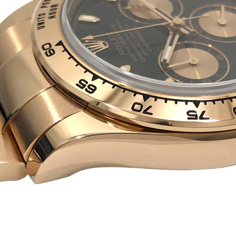 ロレックス ROLEX コスモグラフ･デイトナ ランダムシリアル 116505 ブラック/ピンク K18PG メンズ 腕時計