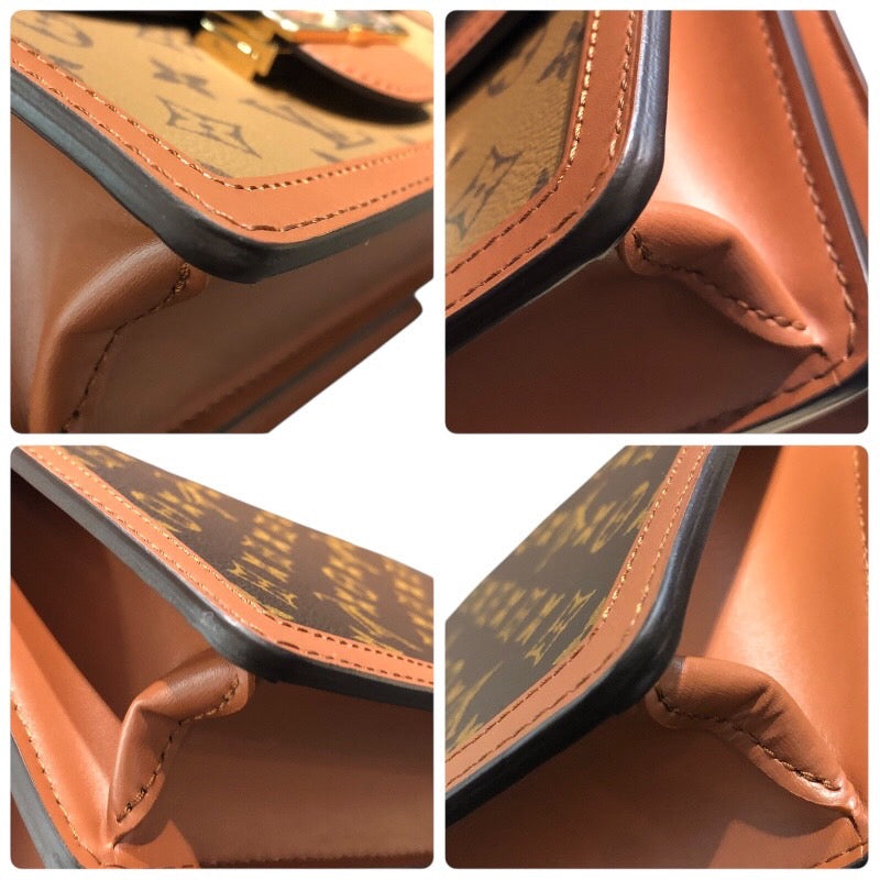 ルイ・ヴィトン LOUIS VUITTON ドーフィーヌMM M45958 ブラウン モノグラム・リバース レディース ショルダーバッグ