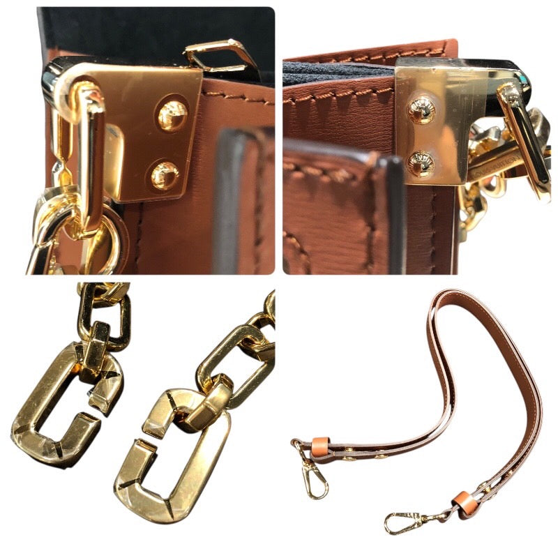 ルイ・ヴィトン LOUIS VUITTON ドーフィーヌMM M45958 ブラウン モノグラム・リバース レディース ショルダーバッグ