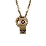 ブルガリ BVLGARI コーマンソルベネックレス ピンクゴールド 750 ピンクトルマリン ジュエリー
