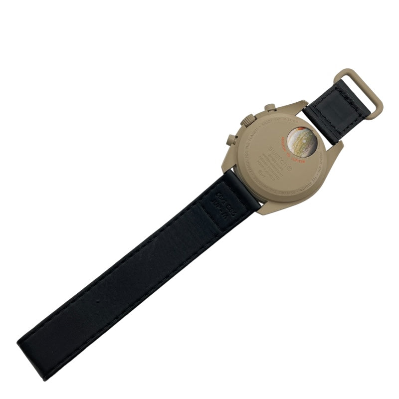 スウォッチ swatch ムーン スウォッチ ミッション トゥ ジュピター SO33C100 ベージュ セラミック クオーツ メンズ 腕時計