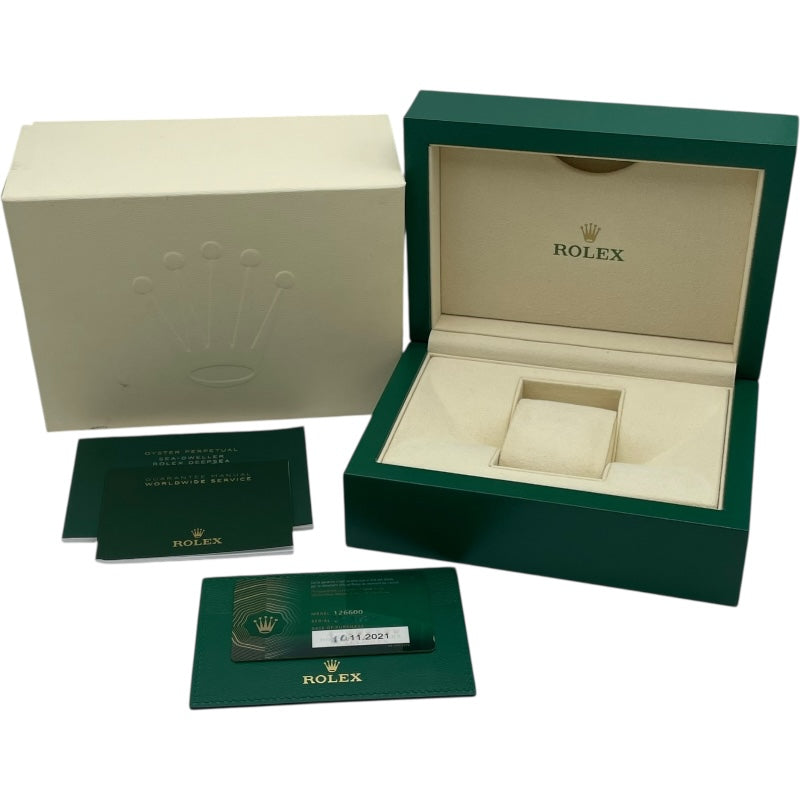 ロレックス ROLEX シードゥエラー 126600 ブラック SS 自動巻き メンズ 腕時計