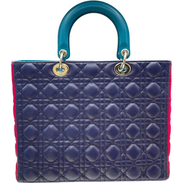 クリスチャン・ディオール Christian Dior レディディオール ラージ マルチカラー SV金具 ラムスキン レディース ショルダーバッグ