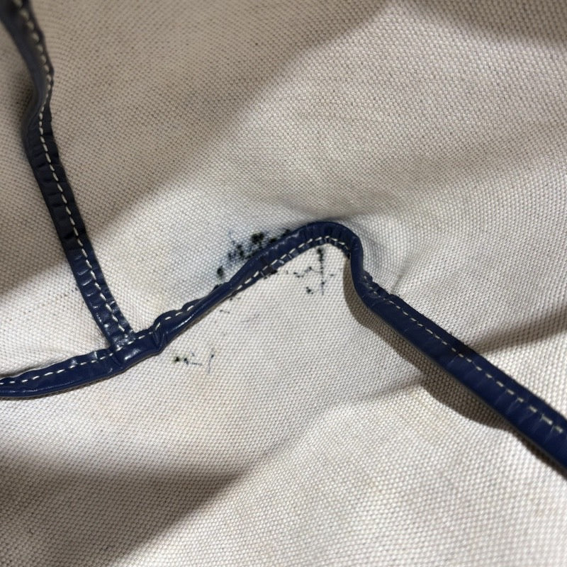 ゴヤール GOYARD サンルイPM ブルー PVC/レザー レディース トートバッグ