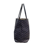 ゴヤール GOYARD サンルイPM ブルー PVC/レザー レディース トートバッグ