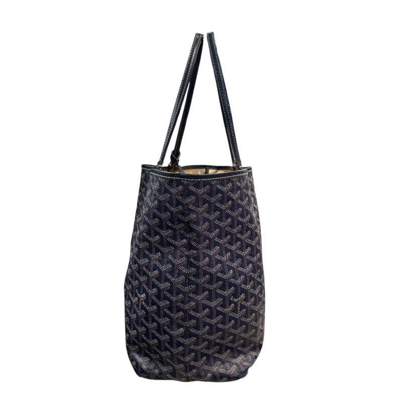 ゴヤール GOYARD サンルイPM ブルー PVC/レザー レディース トートバッグ