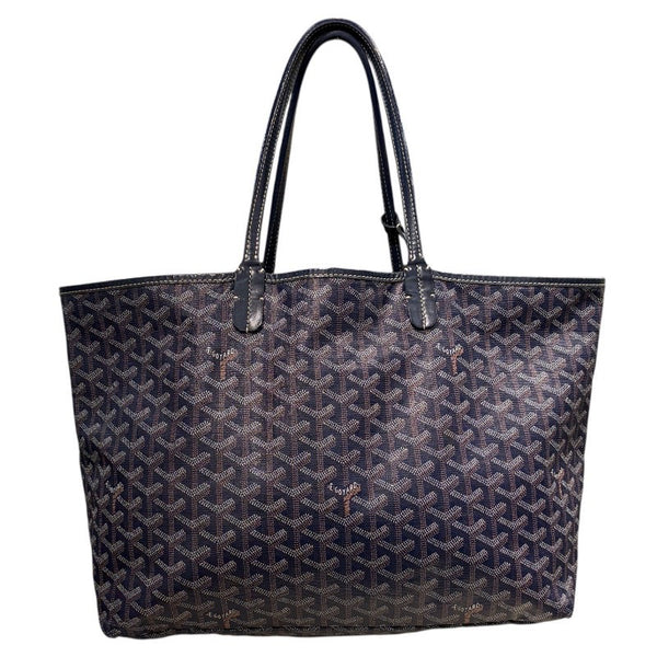 ゴヤール GOYARD サンルイPM ブルー PVC/レザー レディース トートバッグ