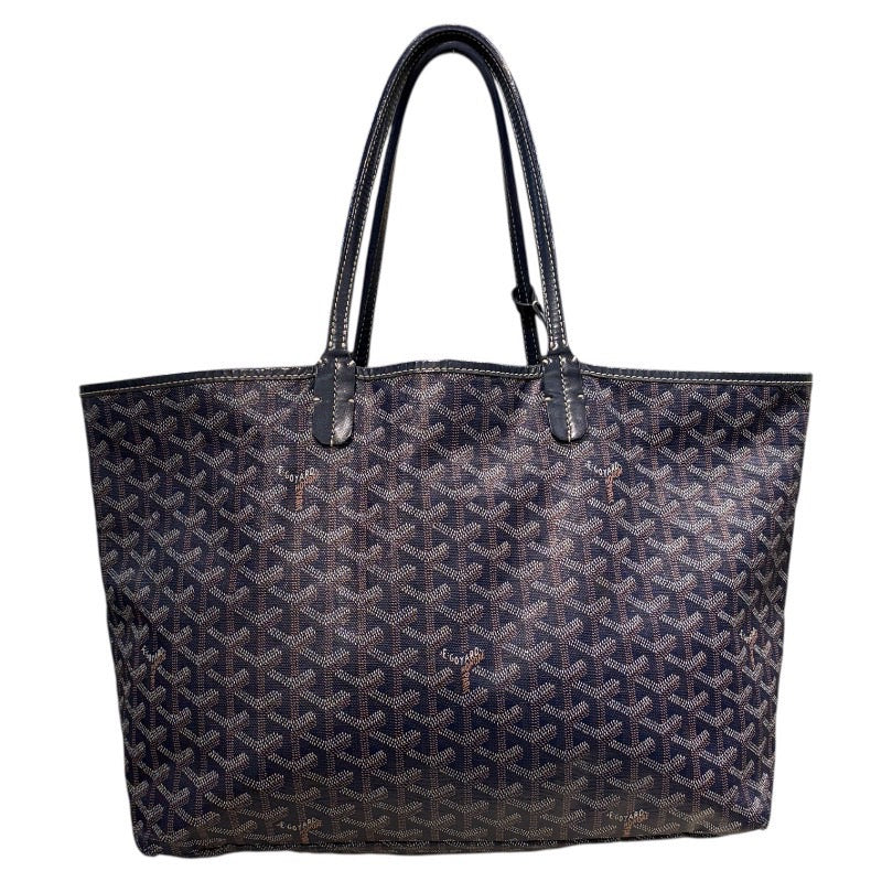 ゴヤール GOYARD サンルイPM ブルー PVC/レザー レディース トートバッグ