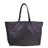 ゴヤール GOYARD サンルイPM ブルー PVC/レザー レディース トートバッグ