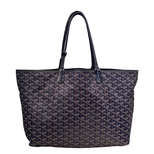 ゴヤール GOYARD サンルイPM ブルー PVC/レザー レディース トートバッグ