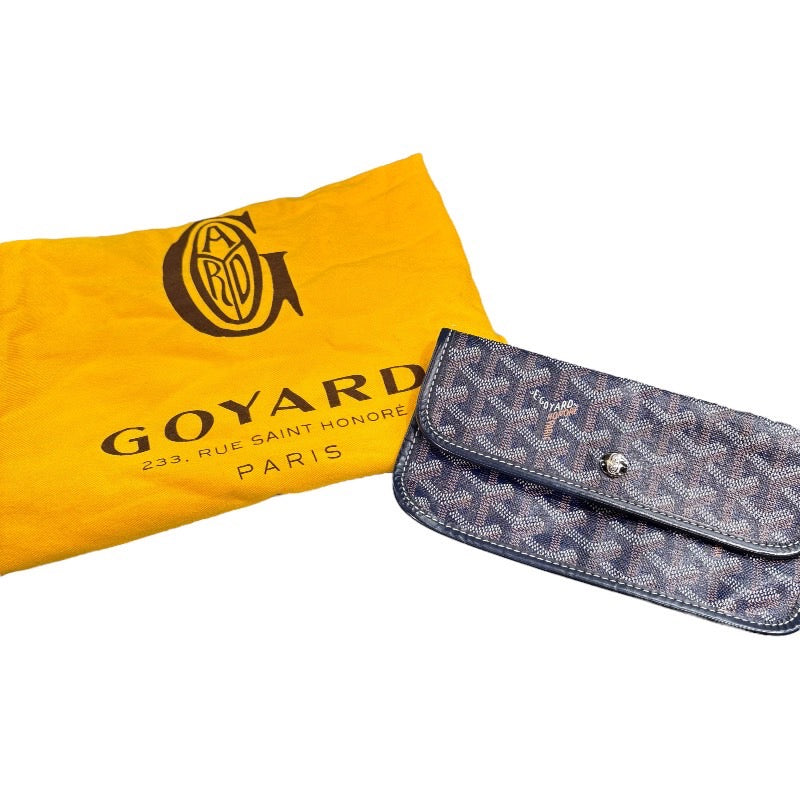 ゴヤール GOYARD サンルイPM ブルー PVC/レザー レディース トートバッグ