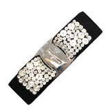 サルヴァトーレ・フェラガモ Salvatore Ferragamo ヴォラリボンバレッタ ブラック クリスタル アクセサリー