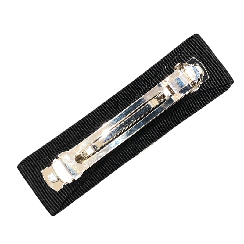 サルヴァトーレ・フェラガモ Salvatore Ferragamo ヴォラリボンバレッタ ブラック クリスタル アクセサリー