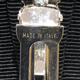 サルヴァトーレ・フェラガモ Salvatore Ferragamo ヴォラリボンバレッタ ブラック クリスタル アクセサリー