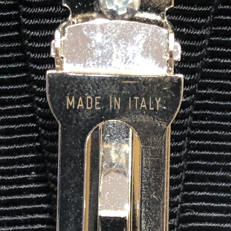 サルヴァトーレ・フェラガモ Salvatore Ferragamo ヴォラリボンバレッタ ブラック クリスタル アクセサリー