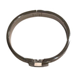 エルメス HERMES クリックH ブレスレット ベージュ/SV メタル/エナメル ジュエリー