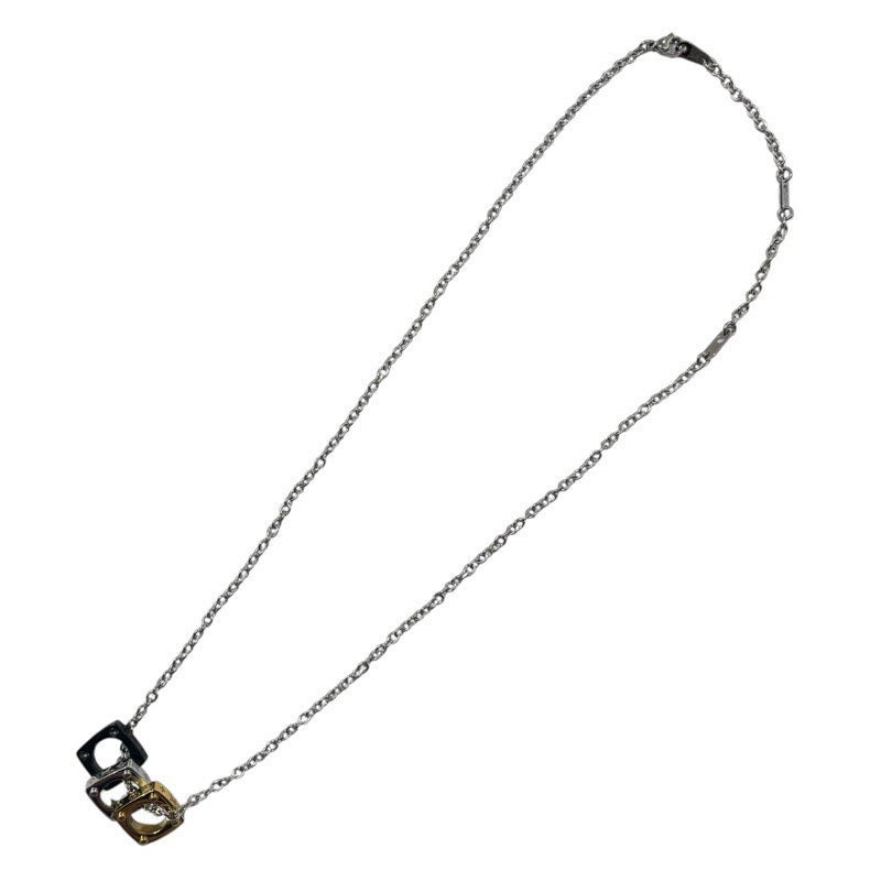 ルイ・ヴィトン LOUIS VUITTON ペンダント・モノグラムホールド ゴールド/ブラック/シルバー メタル ジュエリー