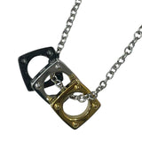 ルイ・ヴィトン LOUIS VUITTON ペンダント・モノグラムホールド ゴールド/ブラック/シルバー メタル ジュエリー