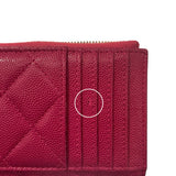 シャネル CHANEL フラグメントカードケース AP4478 パープル/GD キャビア レディース カードケース