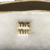 ミュウミュウ miu miu 2WAY ハンドバッグ 5BH226 ホワイト ファー/レザー レディース ハンドバッグ