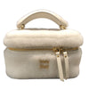 ミュウミュウ miu miu 2WAY ハンドバッグ 5BH226 ホワイト ファー/レザー レディース ハンドバッグ