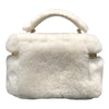 ミュウミュウ miu miu 2WAY ハンドバッグ 5BH226 ホワイト ファー/レザー レディース ハンドバッグ