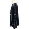 バレンシアガ BALENCIAGA PARIS SOCCER メッシュテクニカルジャージー長袖Tシャツ 778972 ブラック コットン メンズ 長袖Ｔシャツ