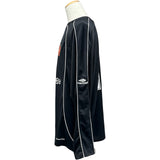 バレンシアガ BALENCIAGA PARIS SOCCER メッシュテクニカルジャージー長袖Tシャツ 778972 ブラック コットン メンズ 長袖Ｔシャツ