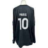 バレンシアガ BALENCIAGA PARIS SOCCER メッシュテクニカルジャージー長袖Tシャツ 778972 ブラック コットン メンズ 長袖Ｔシャツ