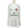 バレンシアガ BALENCIAGA PARIS SOCCER メッシュテクニカルジャージー長袖Tシャツ 778972 ホワイト コットン メンズ 長袖Ｔシャツ