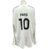 バレンシアガ BALENCIAGA PARIS SOCCER メッシュテクニカルジャージー長袖Tシャツ 778972 ホワイト コットン メンズ 長袖Ｔシャツ