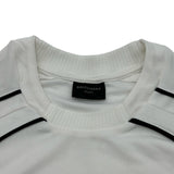 バレンシアガ BALENCIAGA PARIS SOCCER メッシュテクニカルジャージー長袖Tシャツ 778972 ホワイト コットン メンズ 長袖Ｔシャツ