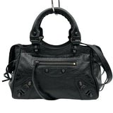 バレンシアガ BALENCIAGA ル シティ スモール 835256 ブラック ブラック金具 レザー レディース ショルダーバッグ