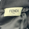 フェンディ FENDI スタンドカラーウールワンピース FDC955 ブラック ウール レディース ワンピース