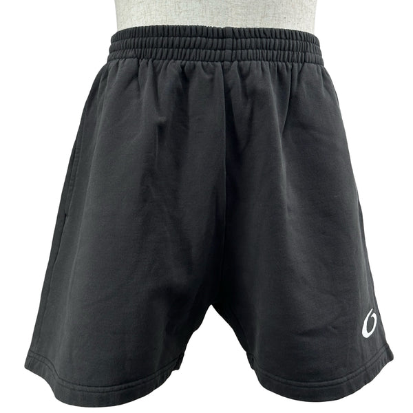 BALENCIAGA バレンシアガ スウェット ハーフパンツ ブラック シワ加工 バレンシアガ BALENCIAGA スウェットハーフパンツ 676137 ブラック
