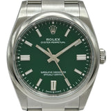ロレックス ROLEX オイスターパーペチュアル36 126000 グリーン ステンレススチール 自動巻き メンズ 腕時計