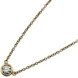 ティファニー TIFFANY＆CO バイザヤードネックレス ピンクゴールド Au750 ダイヤモンド ジュエリー
