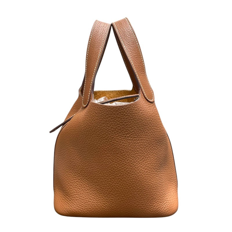 エルメス  ピコタンロックPM B刻印 G金具トリヨンクレマンスハンドバッグ メンズ PM エルメス HERMES ピコタンロックPM B刻 ゴールド・シルバー金具