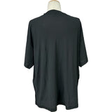 バレンシアガ BALENCIAGA ロゴプリントシャツ 787358 ブラック コットン メンズ 半袖Ｔシャツ