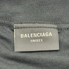 バレンシアガ BALENCIAGA ロゴプリントシャツ 787358 ブラック コットン メンズ 半袖Ｔシャツ