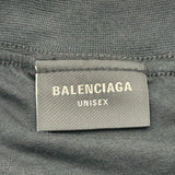 バレンシアガ BALENCIAGA ロゴプリントシャツ 787358 ブラック コットン メンズ 半袖Ｔシャツ