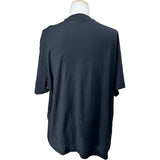バレンシアガ BALENCIAGA ロゴプリントTシャツ 787358 ブラック コットン メンズ 半袖Ｔシャツ
