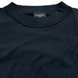 バレンシアガ BALENCIAGA ロゴプリントTシャツ 787358 ブラック コットン メンズ 半袖Ｔシャツ