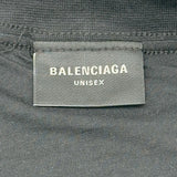 バレンシアガ BALENCIAGA ロゴプリントTシャツ 787358 ブラック コットン メンズ 半袖Ｔシャツ