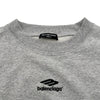 バレンシアガ BALENCIAGA ロゴ刺繍スウェットシャツ 697869 グレー コットン メンズ スウェット